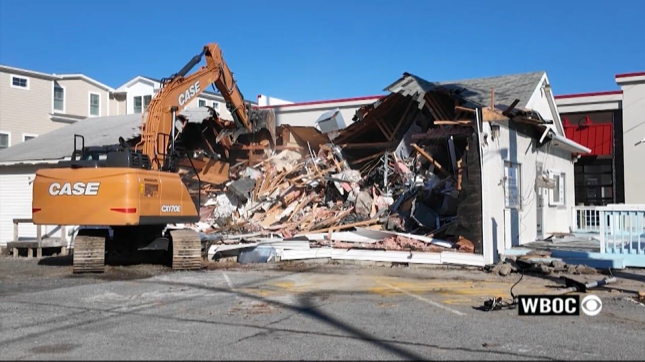 Demolition Makes Way for New Town Hall in Dewey Beach